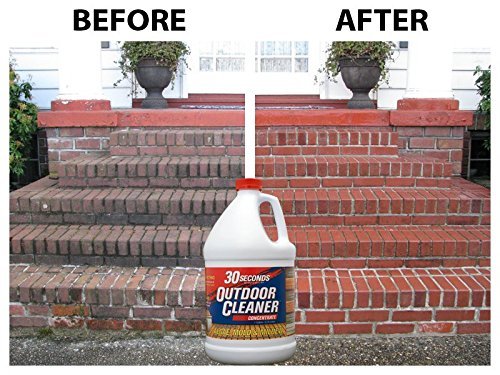 30 SECONDS Outdoor Mold & Mildew Stain Remover | Concentrate | 128 fl oz | Vinyl Siding Fences Patios & More | 4 Pack