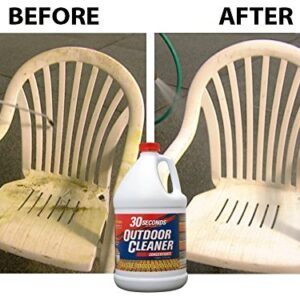 30 SECONDS Outdoor Mold & Mildew Stain Remover | Concentrate | 128 fl oz | Vinyl Siding Fences Patios & More | 4 Pack