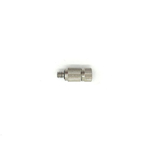 YOKING Misting Nozzle for Misting System, YK-F4, Brass, Two-Stage, Anti-Drip, 3/16 inch Thread, 10Pcs in one Package.(0.15mm, Silver)