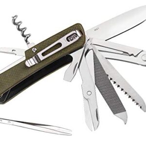 Ruike Multifunctional Knive, Green, G10 (M61-G)