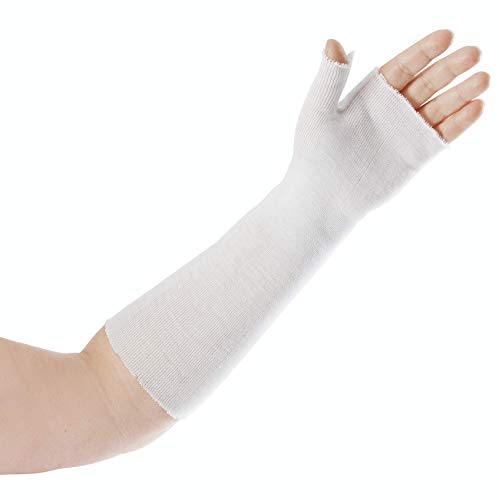 Rolyan Thumb Spica Stockinette, Stockinette Tubing, Cotton Stockinette for Pre-Wrap Use, Cotton Wrist Sleeve for Skin Protection Under Splints, Splint Fabrication Liner, Pack of 10, Size Small