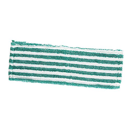 Libman Commercial 119 Microfiber Wet/Dry Floor Mop Refill Pad, Microfiber, 18" Wide, Green and White (Pack of 6)