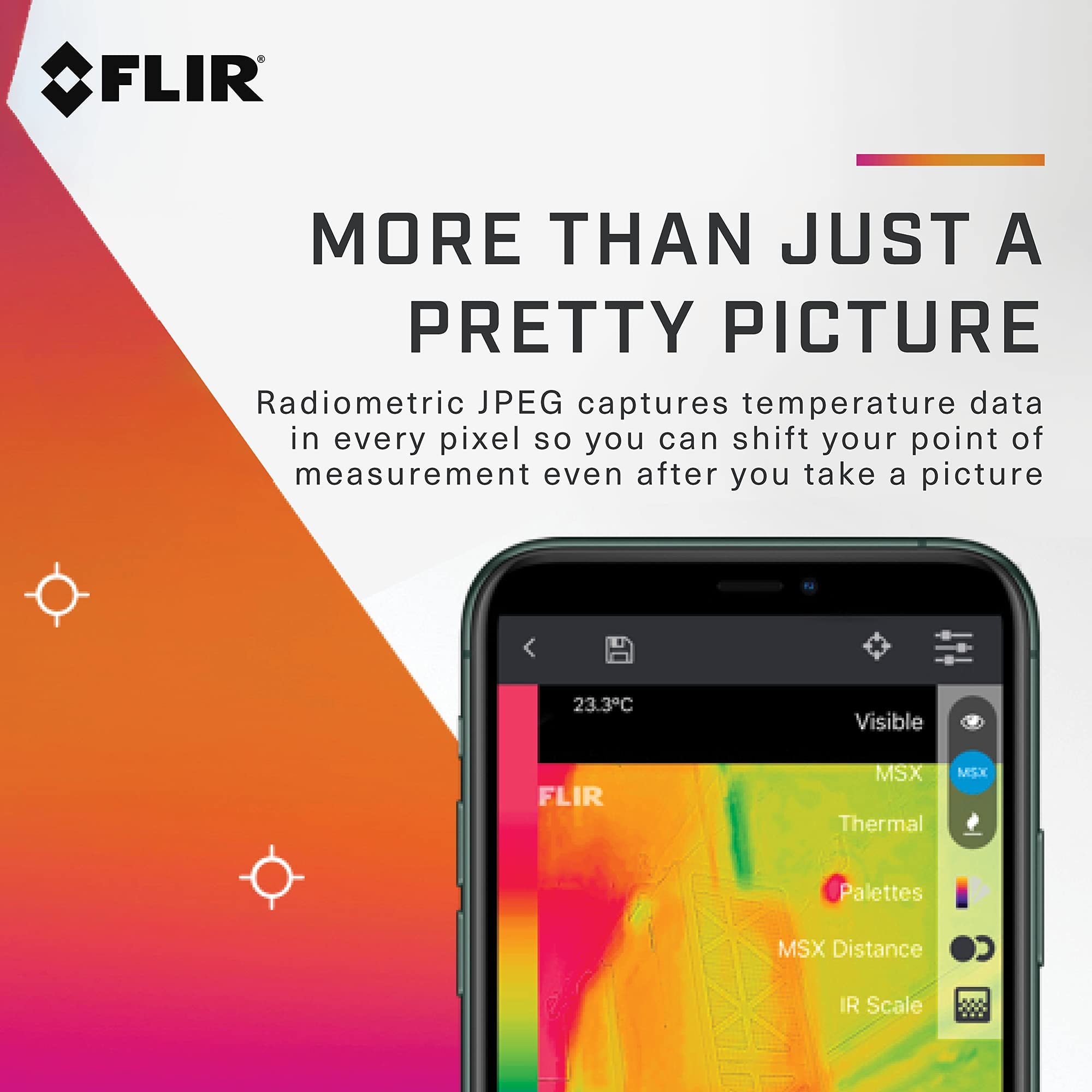 FLIR ONE Pro - iOS - Professional Grade Thermal Camera for Smartphones - with VividIR and MSX Image Enhancement Technology