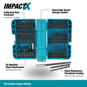 Makita A-98348 50 Piece Impactx Driver Bit Set