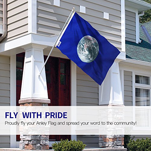 ANLEY Fly Breeze 3x5 Foot Earth Day Flag - Vivid Color and Fade Proof - Canvas Header and Double Stitched - Environmental Awareness Flags Polyester with Brass Grommets 3 X 5 Ft