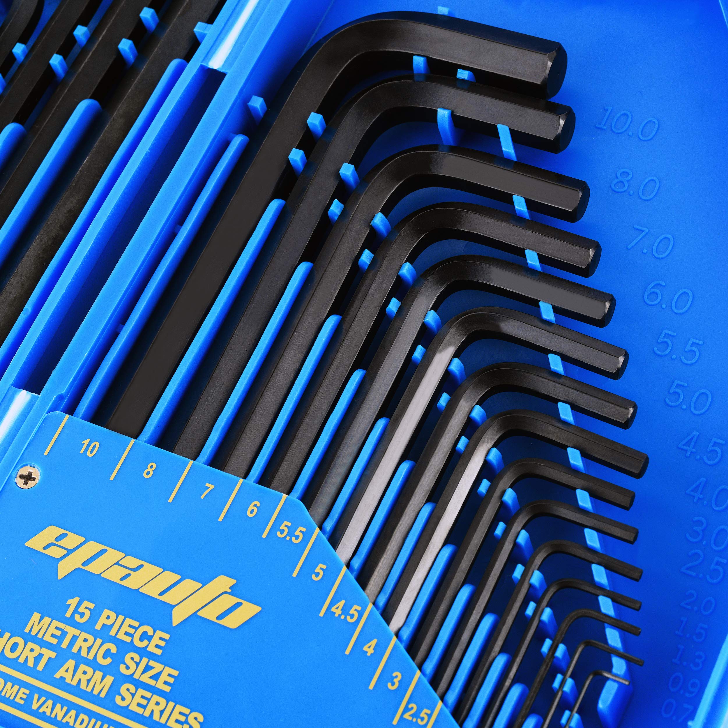 EPAuto Allen Key Set Hex Key Wrench Set, 30-Pieces (0.028-3/8 inch,0.7-10mm)