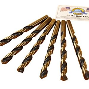 Drill Hog USA 3/8" Drill Bit HI-Molybdenum M7 6 Pack