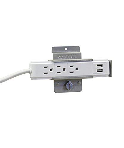 StoreWALL Power Strip Slatwall Bracket Set