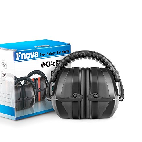 Fnova 34dB NRR Ear Protection for Shooting, Safety Ear Muffs Defenders