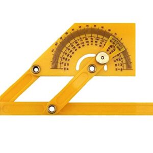 Honbay 1pc Plastic Protractor Angle Finder Measure Arm Ruler Gauge Tool