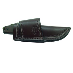 leather sheath for rat 3 or esse 3 horizontal crossdraw made of 9 oz leather. the sheath is dark brown and can be worn on the left or right hand side. sheath only.