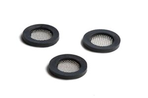 shower head gasket - rubber washer - creates a seal to prevent leakage - with wire mesh middle, 3/4 inch (3 pack) by barclays buys