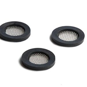 Shower Head Gasket - Rubber Washer - Creates A Seal to Prevent Leakage - with Wire Mesh Middle, 3/4 inch (3 Pack) by Barclays Buys