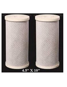 cfs – 2 pack heavy duty carbon/sediment water filter cartridges compatible with ge fxhtc, rfc-bbsa models – remove bad taste & odor – whole house replacement filter cartridge – 5 micron