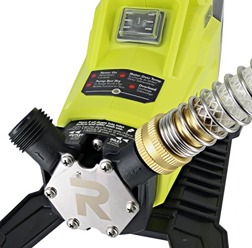 Ryobi P750 One+ 18V Hybrid Lithium Ion Battery or 120V AC Powered Portable Potable Water Transfer Pump (Battery Not Included, Tool Only)