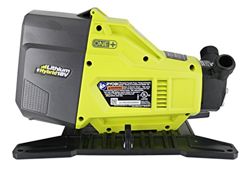 Ryobi P750 One+ 18V Hybrid Lithium Ion Battery or 120V AC Powered Portable Potable Water Transfer Pump (Battery Not Included, Tool Only)