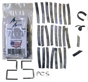plant anchors/weights 25 pk strip lead ribbon live plants awesome aquatic weight anchor (25 pack strips)