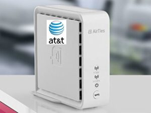 at&t air 4920 airties smart wi-fi extender - white