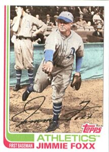 2017 topps archives #197 jimmie foxx philadelphia athletics baseball card