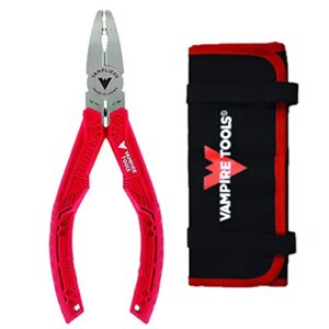 vampliers vt-001p: 6.25" patented multipurpose screw extraction pliers + tool pouch. extracts any damaged, rusted, security, specialty screw, nuts and bolts.