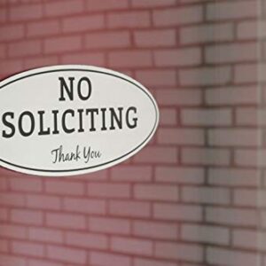 No Soliciting Sign – Digitally Printed Indoor/Outdoor Sign – Durable UV and Weather Resistant (Small - 2" x 5", Black with Gold Letters)