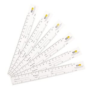 win tape 18cm / 7'' educare wound ruler (paper) wound measuring tape (pack of 100) medical medimeter