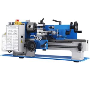 Mophorn Metal Lathe 7 x 12 Inch, Precision Mini Metal Lathe 2250 RPM 550W Variable Speed, Mini Lathe Precision Bench Top Metal Working Lathe for Various Types of Metal Turning