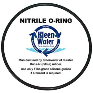 KleenWater Filter Compatible with GE GXWH04F, GXWH20F, GXWH20S & GXRM10, KleenWater KW2510CB Carbon Block Replacement Cartridge, Set of 3, Includes (1) O-Ring