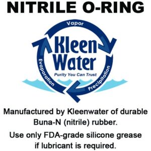 KleenWater Replacement O-Rings Compatible with Cuno Aqua-Pure AP801-AP802, KemFlo 5000 & 10000, Keystone CG10, Set of 2