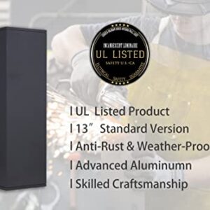 Cerdeco 37858TZ Brandon Aluminum Modern Outdoor Wall Light, Exterior Up Down Light Fixtures Matte Black [UL Listed]