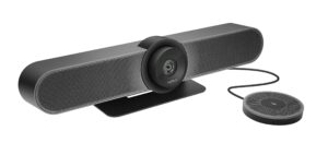 logitech meetup and expansion mic hd video and audio conferencing system for small meeting rooms - black