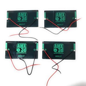 4X 5V 60mA 68x37mm Micro Mini Power Solar Cells for Solar Panels - DIY Projects - Toys - 3.6V Battery Charger (4 pcs)