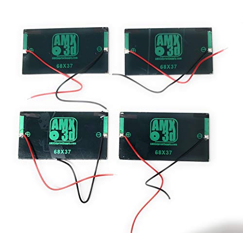 4X 5V 60mA 68x37mm Micro Mini Power Solar Cells for Solar Panels - DIY Projects - Toys - 3.6V Battery Charger (4 pcs)