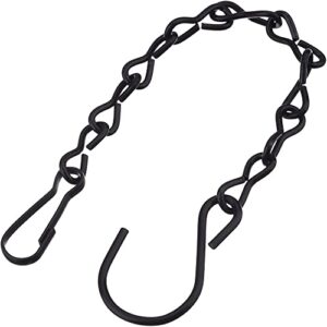 EBOOT 8 Pack 9.5 Inches Hanging Chains for Bird Feeders, Billboards, Chalkboards, Planters and Decorative Ornaments (Black, 9.5 Inch)