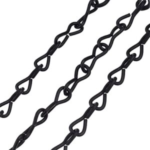 EBOOT 8 Pack 9.5 Inches Hanging Chains for Bird Feeders, Billboards, Chalkboards, Planters and Decorative Ornaments (Black, 9.5 Inch)