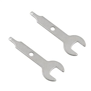 2 pcs 3/8 inch collet wrench key 9.5mm nut spanner for rotary tool silver stainless steel collet wrench key for engraving machine - durable high rigidity for engraving equipment engraving tools