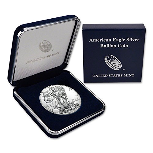 2017 American Silver Silver With Genuine US Mint Gift Box - ASE .999 Fine Silver Dollar Brilliant Uncirculated