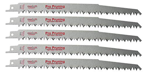 9-Inch Wood Pruning Saw Blades for Reciprocating/Sawzall Saws - 5 Pack - Caliastro