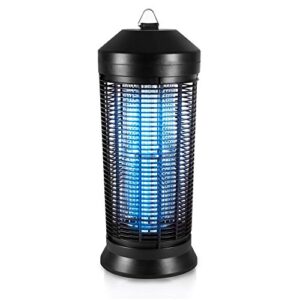 serenelife electric bug zapper - fly & mosquito killer, insect eliminator or flying bug trap electronic lamp plug in with uv light for home, indoor and outdoor use - (pslbz42)