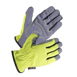 SKYDEER 3-Pairs Pack Durable Leather Work Gloves for Gardening and General Work (SD8810/L)