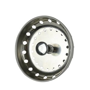 US Type Stainless Steel Replacement Fixed Post Sink Strainer Basket