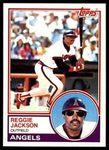 1983 topps #500 reggie jackson nm-mt california angels baseball