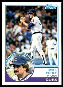 baseball mlb 1983 topps #597 mike proly cubs