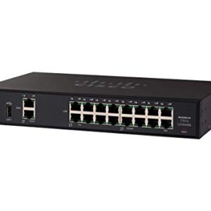 Cisco RV345P VPN Router | 16 Gigabit Ethernet (GbE) Ports | PoE | Dual WAN | Limited Lifetime Protection (RV345P-K9-NA)