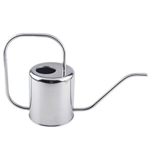 fasmov watering can stainless steel 50oz/1.5l watering pot indoor outdoor for house plants long spout water can for succulent bonsai garden flower