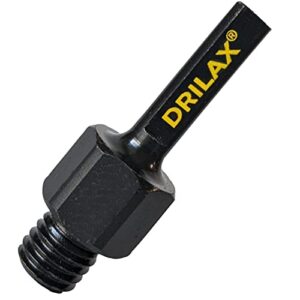 drilax diamond core drill bit adapter 5/8 inch - 11 female arbor to 3/8 inch triangle male shank female thread back holders to regular drill