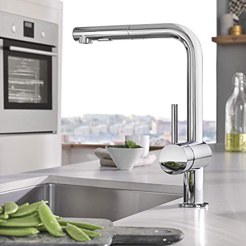 GROHE 30300000 Minta Pull-Out Kitchen Faucet Chrome