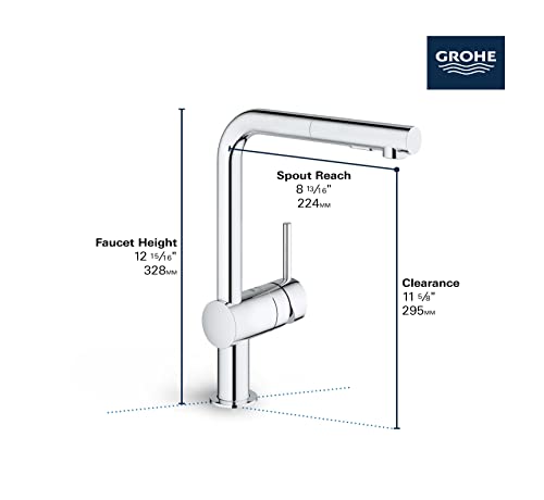 GROHE 30300000 Minta Pull-Out Kitchen Faucet Chrome