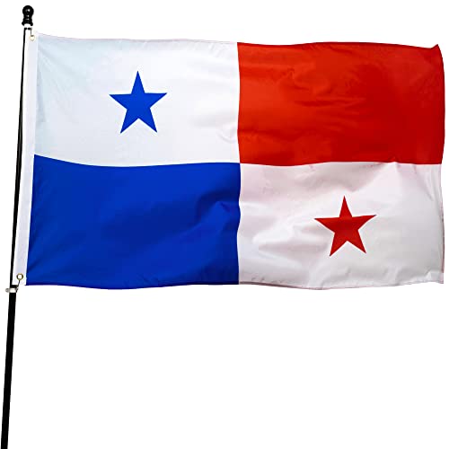 DANF Panama Flag 3x5 Feet Panamanian National Flags Polyester with Brass Grommets 3 X 5 Ft