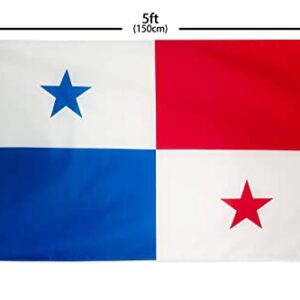 DANF Panama Flag 3x5 Feet Panamanian National Flags Polyester with Brass Grommets 3 X 5 Ft